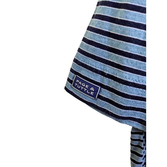 Mens Size XL Striped Golf Polo Blue Striped Mill River PEI Canada - Picture 3 of 5